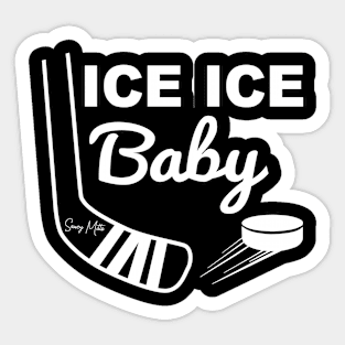 Ice Ice Baby White Type Sticker